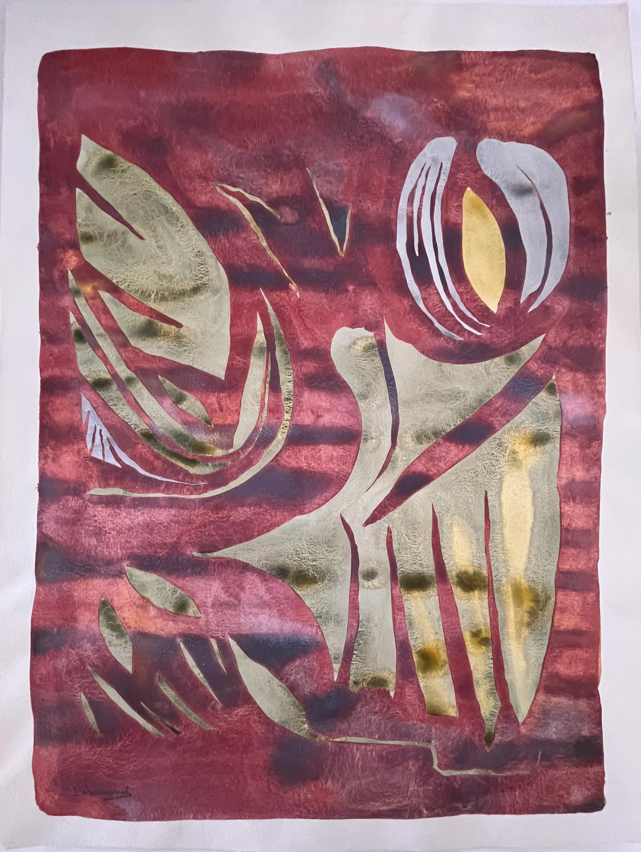 Buy Onbekend - Gesigneerde zeefdruk op dik papier? Bid from 20!