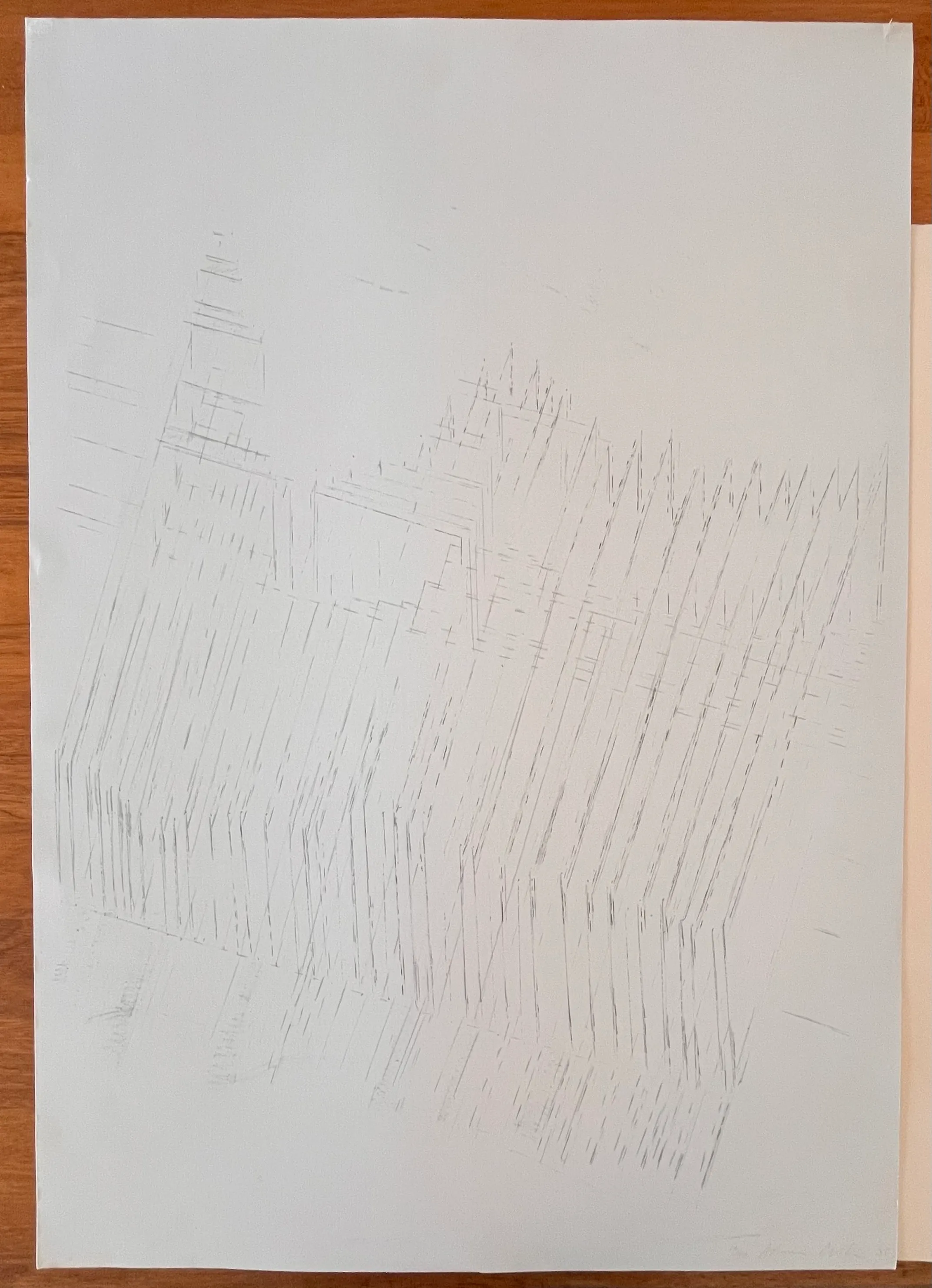 AcheterAdam Colton - Grote gesigneerde monochrome zeefdruk uit 1985 - 16/40? Enchérissez de 60!