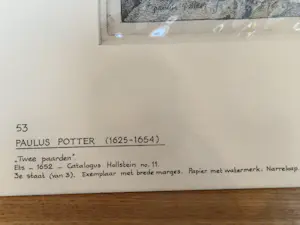 Paulus Potter - Twee Paarden kopen? Bied vanaf 100!