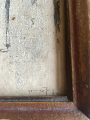 Germ de Jong - Haven met brug en kerk kopen? Bied vanaf 100!