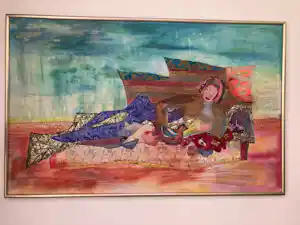 Cobie Visschers - Rustende dame op sofa verkauft für € 350!