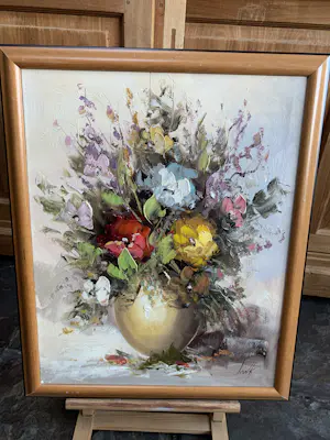 Onbekend - Stilleven bloemen in vaas. kopen? Bied vanaf 40!