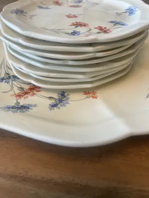 Societe Ceramique - Serveerset - 1939 - 1 grote en 8 kleine borden kaufen? Bieten Sie von 90!