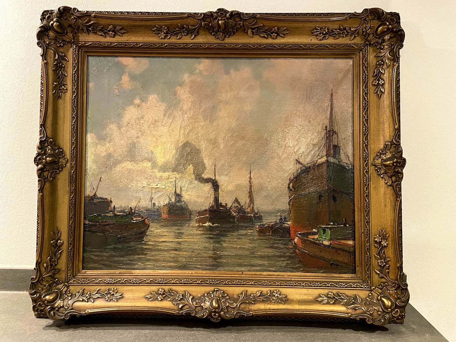 Gerard Wiegman - Havengezicht (waarschijnlijk) Rotterdam kopen? Bied vanaf 250!