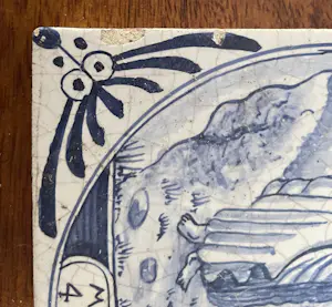 Onbekend - Set van 11 blauw witte handbeschilderde wandtegels met Bijbelse voorstelling kopen? Bied vanaf 50!