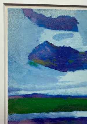 Gerrit Benner - handgesigneerde kleurenzeefdruk | 'Landschap' | ca.1981 kopen? Bied vanaf 3000!