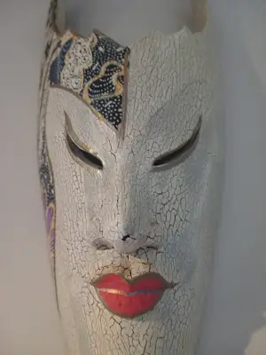 Onbekend - Prachtig etnisch stammenmasker uit Indonesië kopen? Bied vanaf 20!