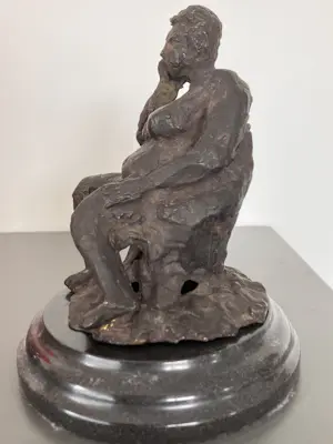Brons (Onbekend) - Zittende vrouw kopen? Bied vanaf 129!