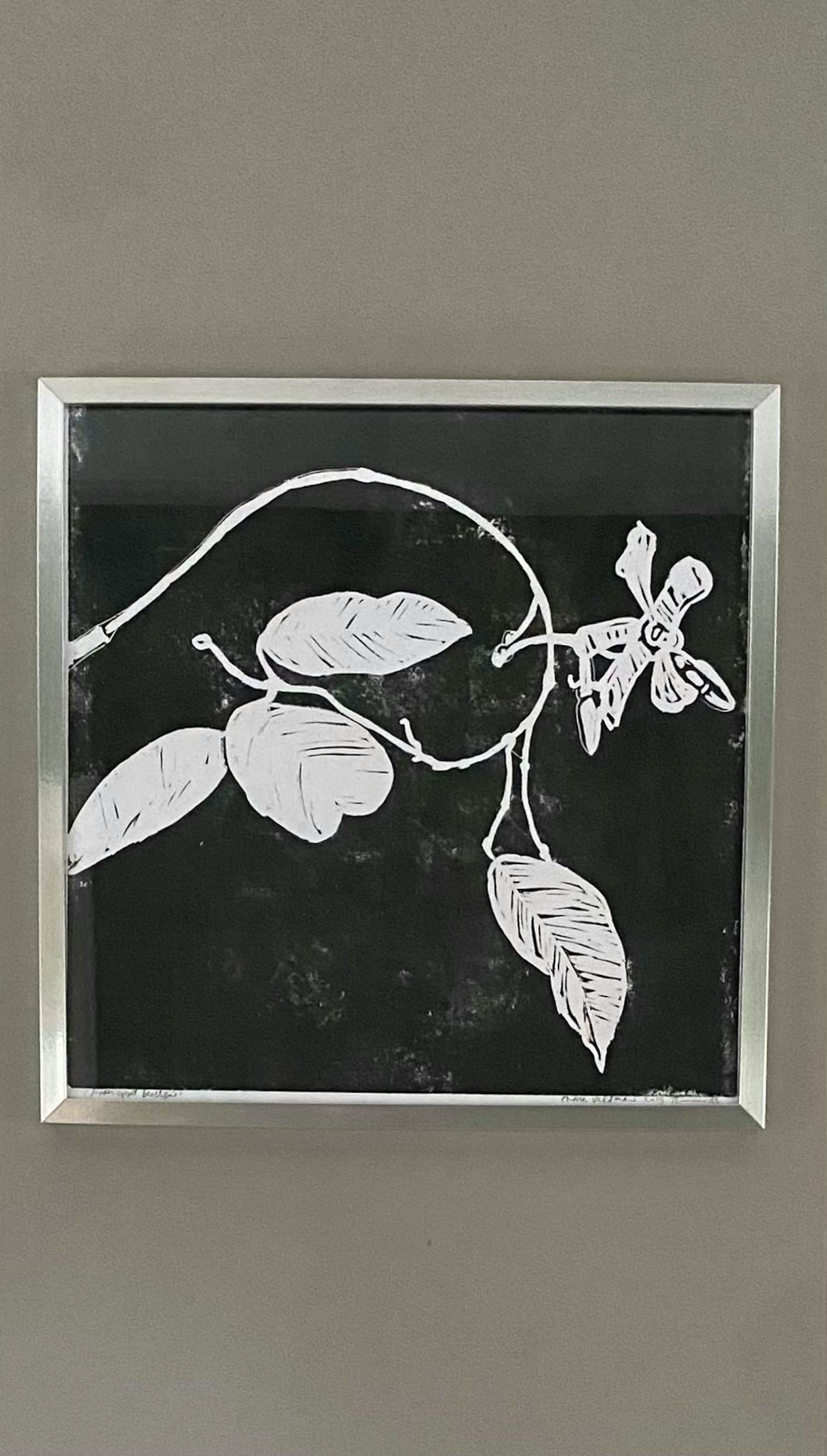 Andrea Veldman - Sinaasappelbloesem - Linosnede kopen? Bied vanaf 40!