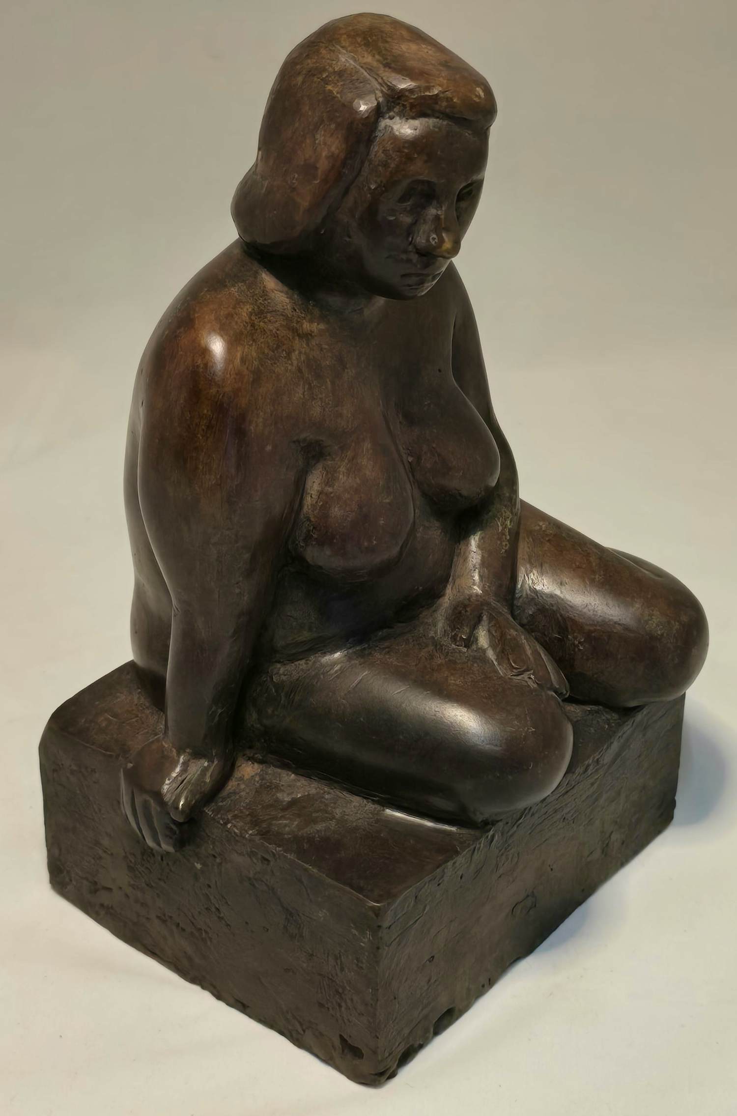 Theo van Krimpen - Zittend naakt verkocht voor € 100!