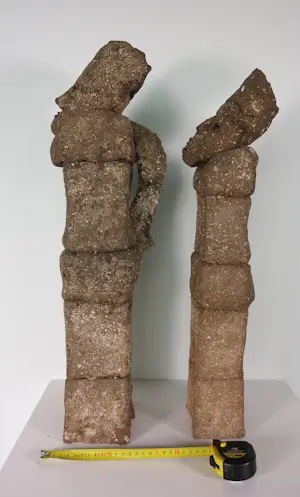 Onbekend - Keramiek, Set van twee staande figuren kopen? Bied vanaf 150!