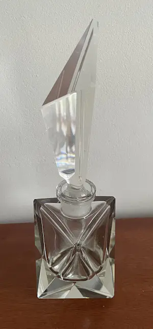Onbekend - Art deco Facet geslepen kristallen parfumfles kopen? Bied vanaf 20!