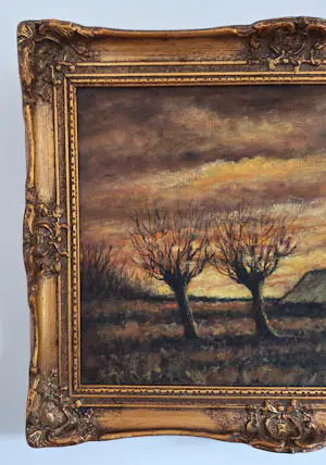 Onbekend - realistisch landschap met impressionistische en expressionistische invloeden kopen? Bied vanaf 40!