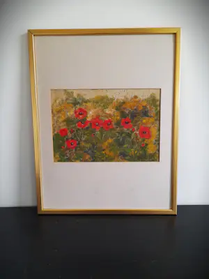 AcheterNiet of onleesbaar gesigneerd - Klaprozenveld? Enchérissez de 10!