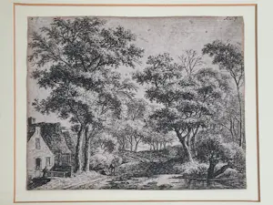 Anthonie Waterloo - Professioneel ingelijste ets kopen? Bied vanaf 100!