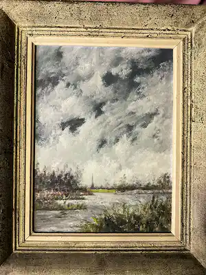 Joop Burger - Prachtig gesigneerd werk van een natuurlandschap vendu pour 50€ !