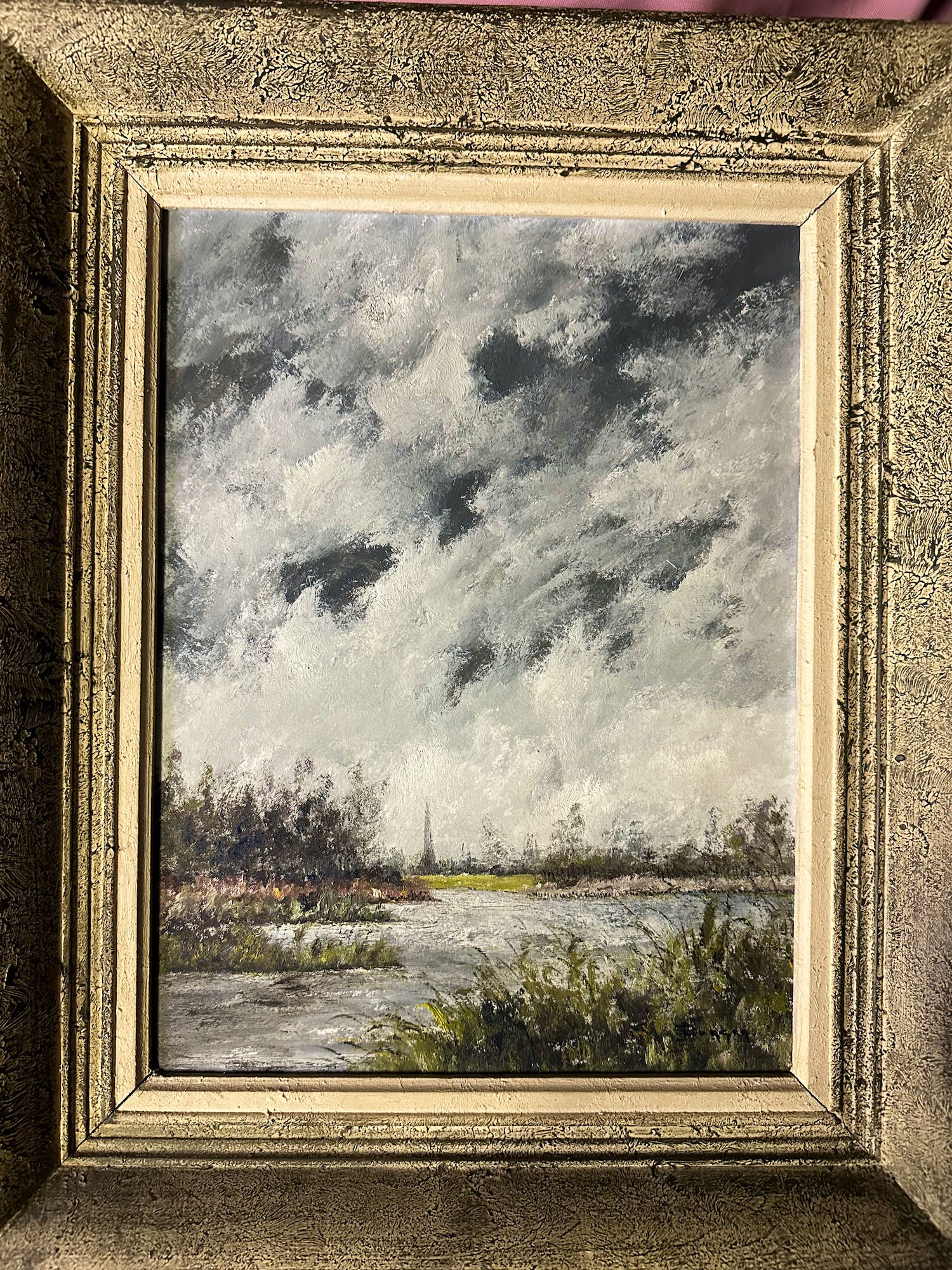 Joop Burger - Prachtig gesigneerd werk van een natuurlandschap verkocht voor € 35!