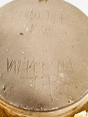 Onbekend - Studio Pottery Okra Centrepiece kaufen? Bieten Sie von 60!