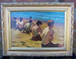 Onbekend - Jongens aan het strand kopen? Bied vanaf 60!