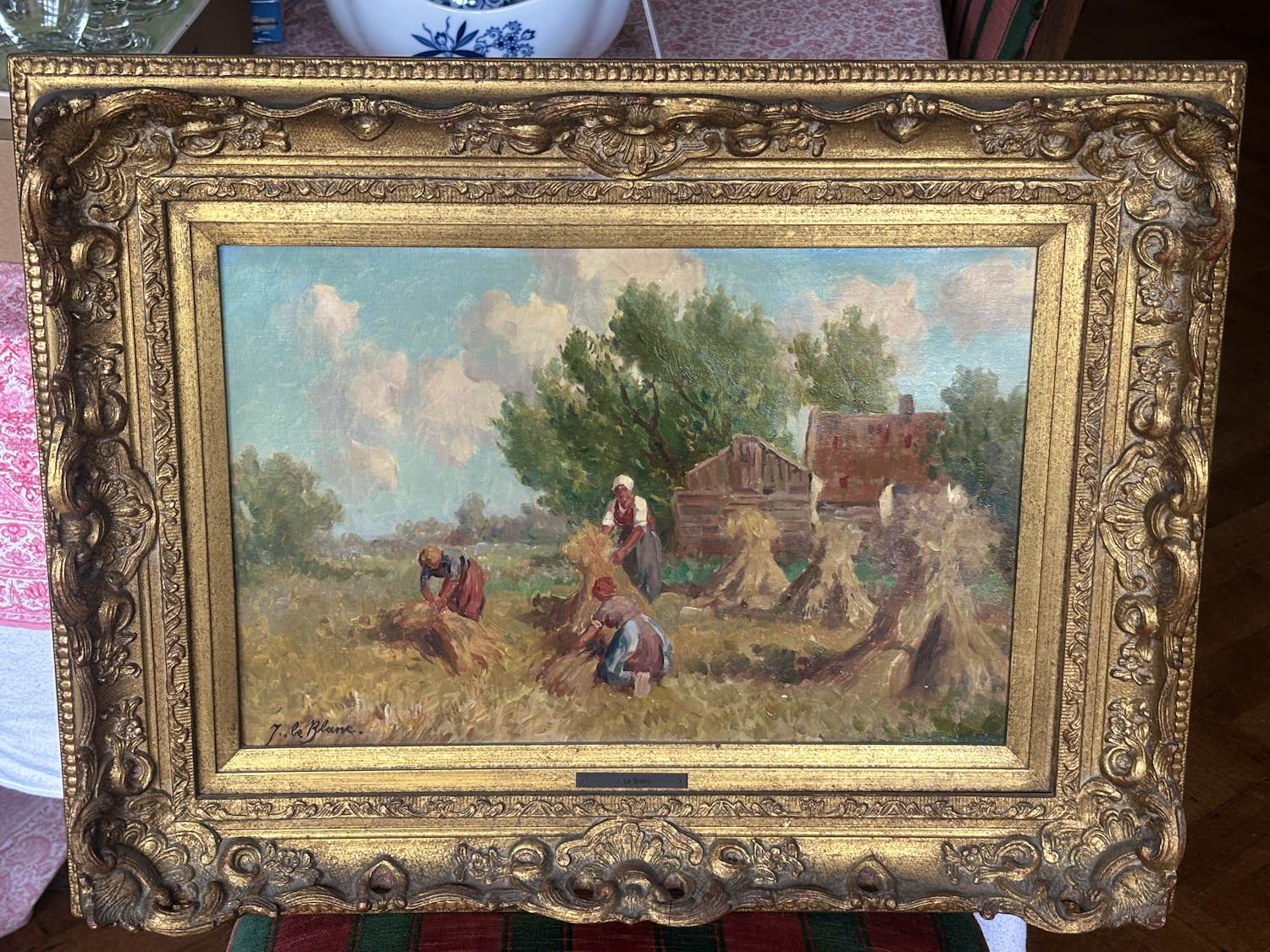 Adriaan Terhell - Vrouwen bezig in een korenlandschap kopen? Bied vanaf 100!