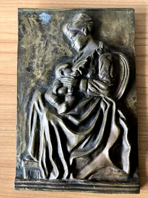 Brons (Onbekend) - Zwaar bronzen plaquette naar Alexandre Carpentier 1856 - 1909- LAATSTE KANS !!!! kopen? Bied vanaf 25!