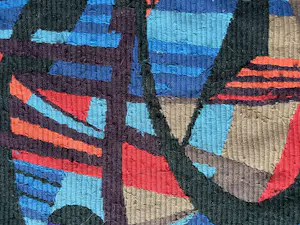 Onbekend - Seventies Welcomme Pernelle abstract wand tapijt kopen? Bied vanaf 50!