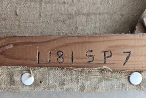 Onbekend - Landschap met bomenrij. Waterkant. kopen? Bied vanaf 100!