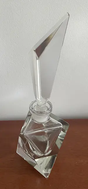 Onbekend - Art deco Facet geslepen kristallen parfumfles kopen? Bied vanaf 20!