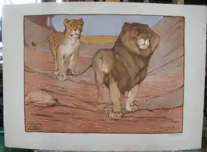 Bernard Willem Wierink - Leeuw en leeuwin verkauft für € 150!