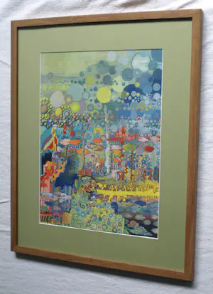 Onbekend - Acryl , ingelijst , Surrealistische voorstelling – Rachel Varekamp - 1970 kopen? Bied vanaf 70!