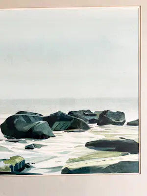 Nico van Bekkum - rotsen aan de kust kopen? Bied vanaf 50!