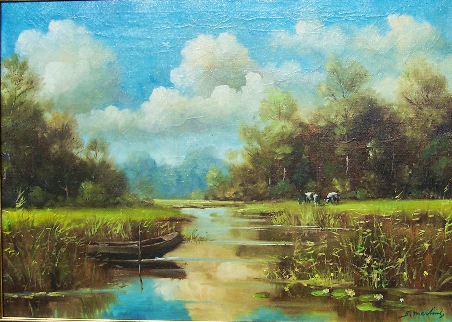 Onbekend - Hollands polderlandschap. kopen? Bied vanaf 20!