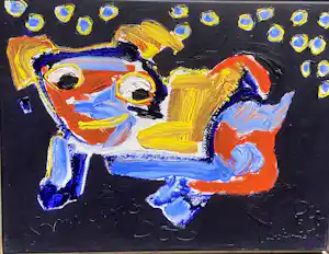 Hans Verschoor - smiling dog vendu pour 50€ !