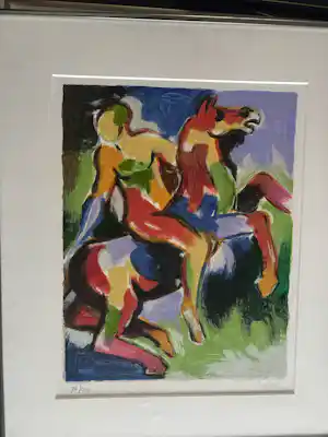 Paule Nolens - paard met ruiter verkauft für € 140!