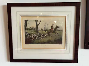 Onbekend - Mooi jacht tafereel van paarden kopen? Bied vanaf 60!