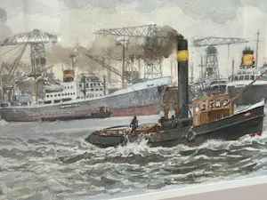 Jan Hoogendoorn - Havengezicht Rotterdam kopen? Bied vanaf 50!