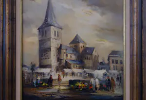 Willem Haenraets - Pancratiuskerk te Heerlen met markt kopen? Bied vanaf 100!