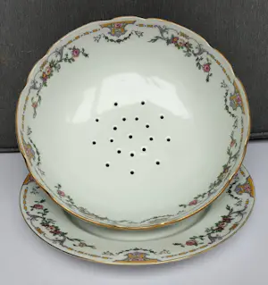 Royal Limoges - Porcelaine Limoges - Fruittest met onderbord kopen? Bied vanaf 25!
