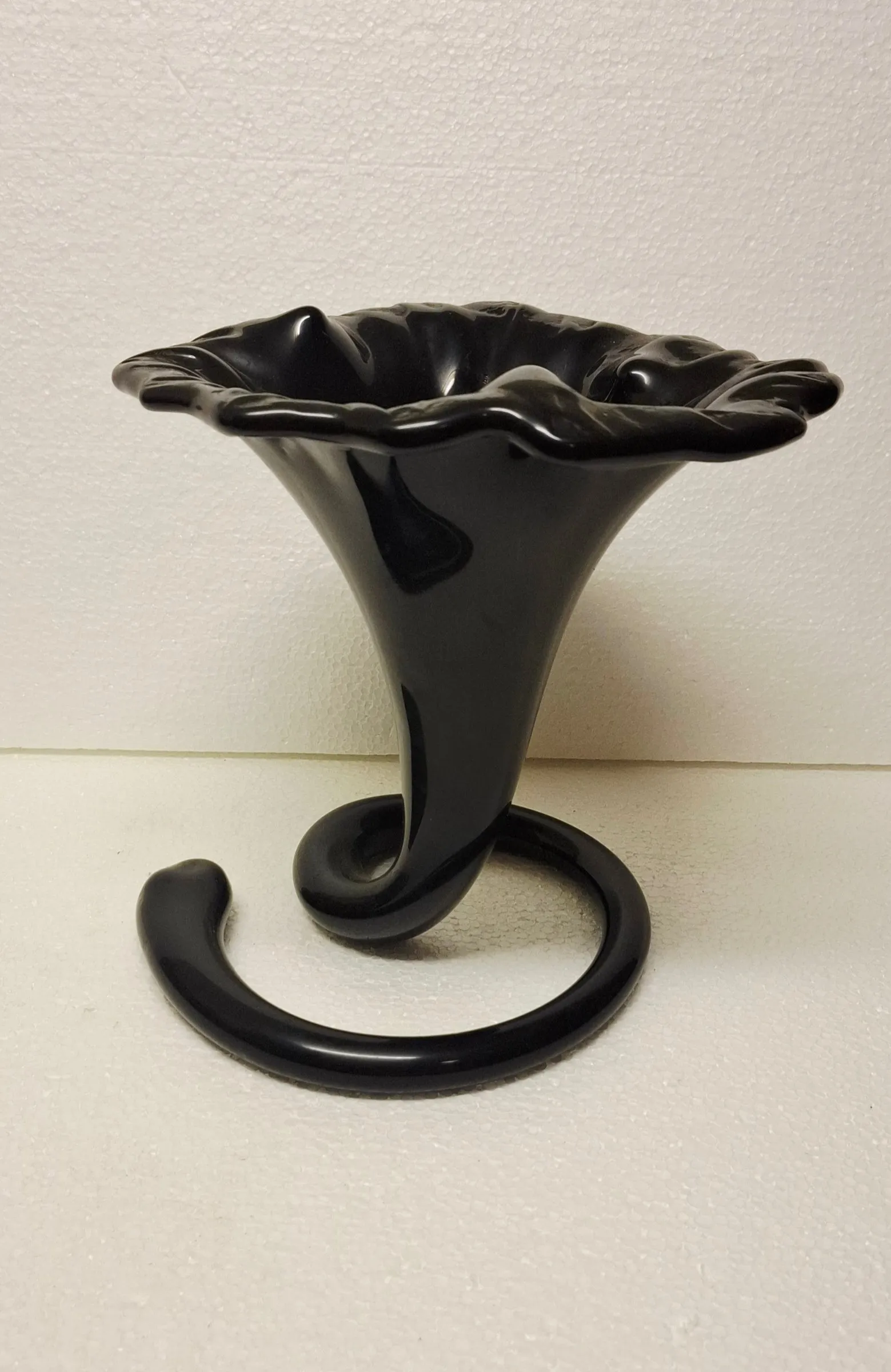 Buy Glas overige - Zeldzame grote vintage stiver- vaas? Bid from 20!