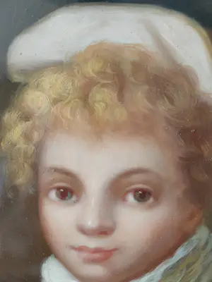 Niet of onleesbaar gesigneerd - Portret jongetje kopen? Bied vanaf 10!