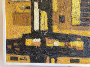 Ivan Sedlisky - Olieverf op board , Titel onbekend – ca. 1970 kopen? Bied vanaf 1000!