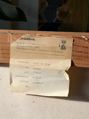 Eric de Gram - Zwanen kopen? Bied vanaf 150!