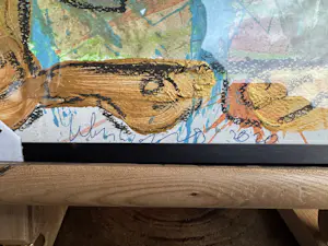 Peter Klashorst - Abstract Figure with Golden Frame kaufen? Bieten Sie von 100!