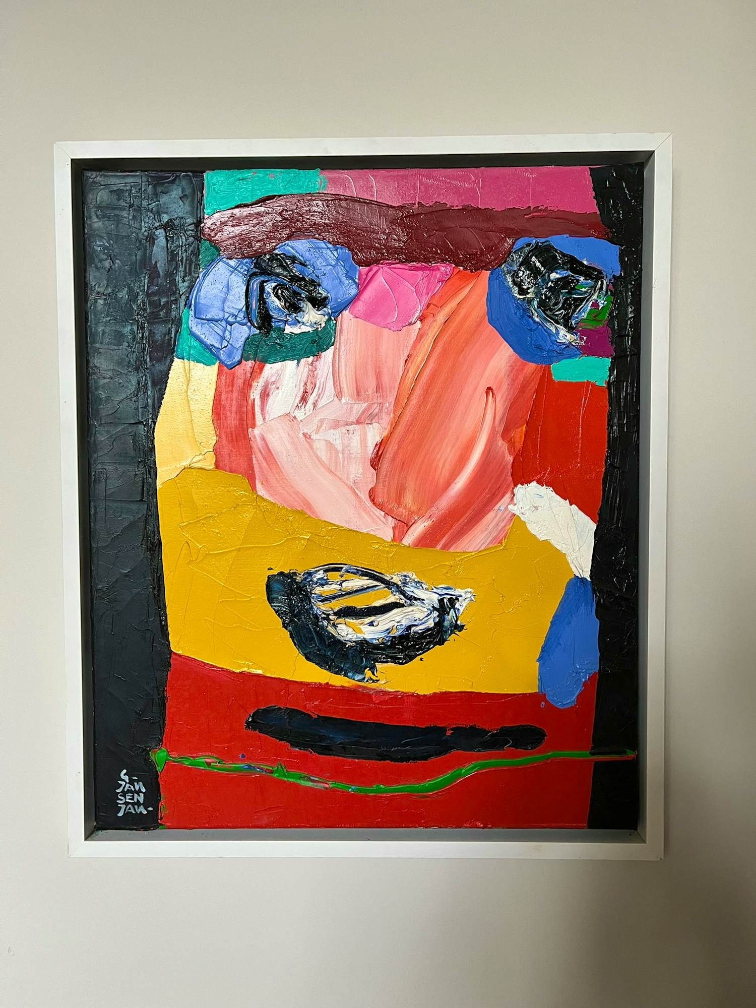 Geert Jan Jansen - Portret / Visage (in de stijl van Karel Appel) kopen? Bied vanaf 650!