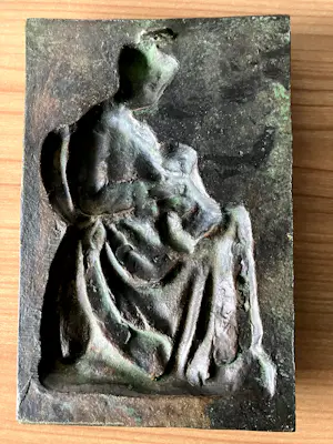 Brons (Onbekend) - Zwaar bronzen plaquette naar Alexandre Carpentier 1856 - 1909- LAATSTE KANS !!!! kopen? Bied vanaf 25!
