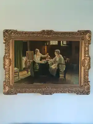 Onbekend - Twee vrouwen aan de thee vendu pour 50€ !