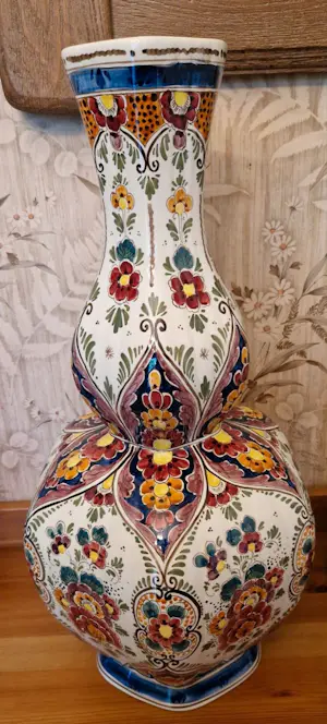 Plateelbakkerij Zuid-Holland - Vaas polychrome kopen? Bied vanaf 100!
