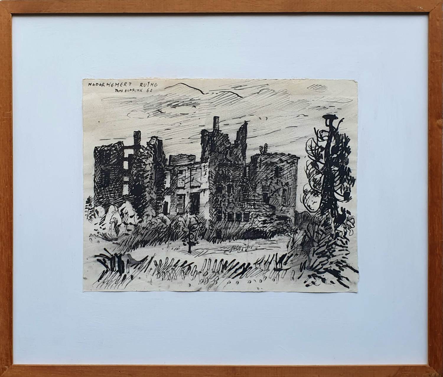 Theo Elfrink - Ruïne Nederhemert 1962 kopen? Bied vanaf 79!