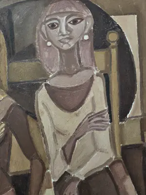 Onbekend - Twee vrouwen. Picasso stijl. kopen? Bied vanaf 20!