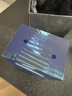 Bohumil Elias - Blue glass cube kopen? Bied vanaf 150!